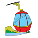 Cable Car Coloring Pages
