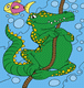 Crocodile On Rope Coloring Pages