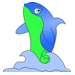 Dolphin Swim Coloring Pages