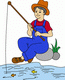 Man Is Fishing Coloring Pages