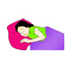Girl Sleeping Coloring Pages