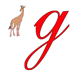 G For Giraffe Coloring Pages