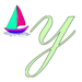 Y For Yatch Coloring Pages