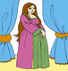 Princess In Room Coloring Pages