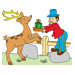 Reindeer Gifts Coloring Pages