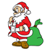 Santa Visit Coloring Pages