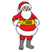 Santa Christmas Eve Coloring Pages