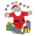 Holiday Santa Coloring Pages