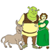Shrek Characters Coloring Pages