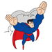 Superman Position Coloring Pages