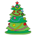 Xmas Tree Coloring Pages