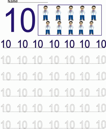 Count Number Worksheet 10 Sheet
