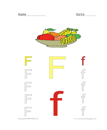 Alpha Picture Worksheet 6 Sheet