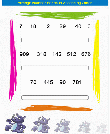 Ascending Order 14 Sheet