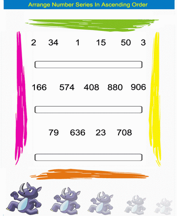 Ascending Order 15 Sheet