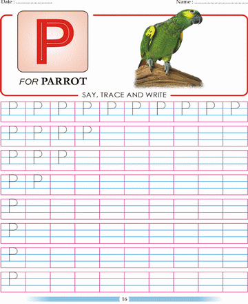 Block Letter P Sheet