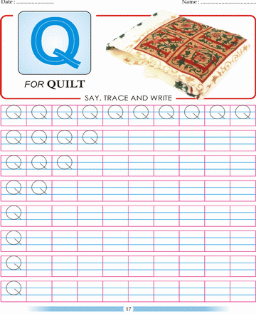 Block Letter Q Sheet