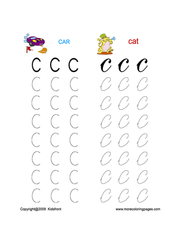 Letter C Worksheet Sheet