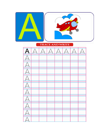 Capital Letter A Sheet