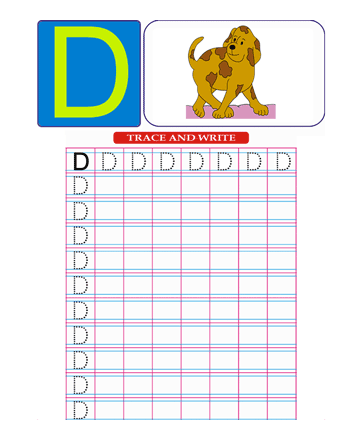Capital Letter D Sheet