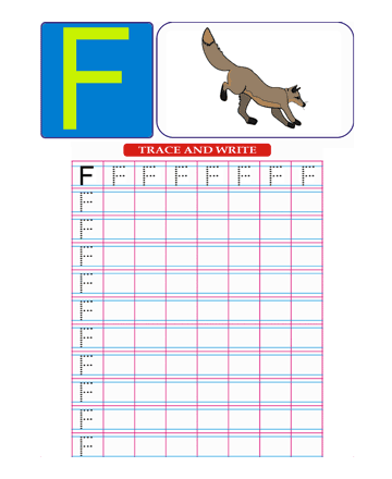 Capital Letter F Sheet