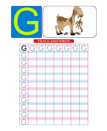 Capital Letter G Sheet