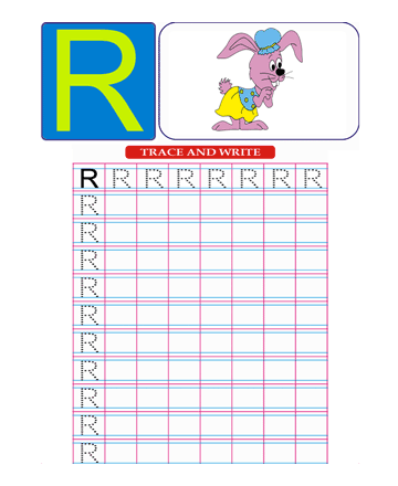 Capital Letter R Sheet