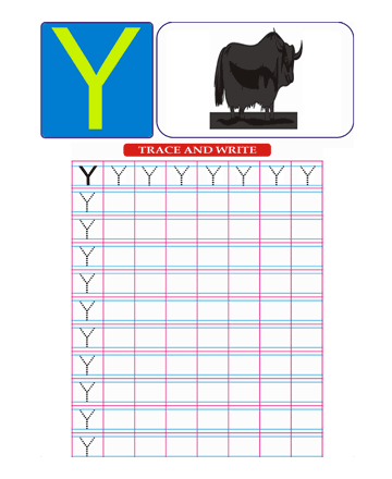 Capital Letter Y Sheet