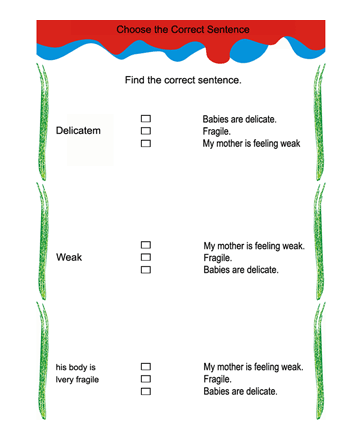 Correct Sentences 3 Sheet