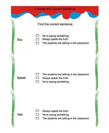 Correct Sentences 33 Sheet