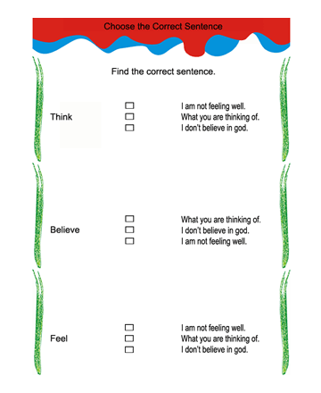 Correct Sentences 44 Sheet