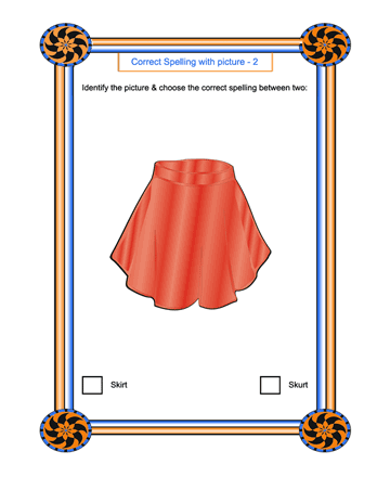 Correct Spelling 2 Sheet