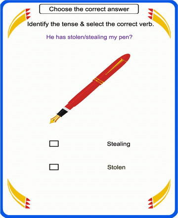 Correct Verb 16 Sheet