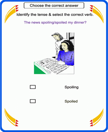 Correct Verb 24 Sheet