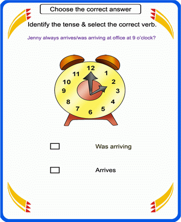 Correct Verb 36 Sheet