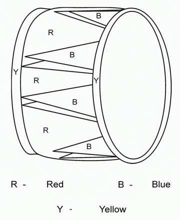 Drawing Dot To Dots Drum Sheet