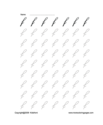 Letter F Worksheet Sheet