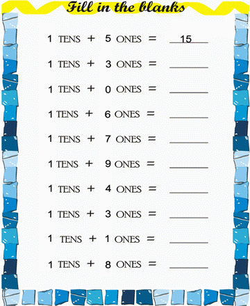 Fill In The Blanks 11 Sheet