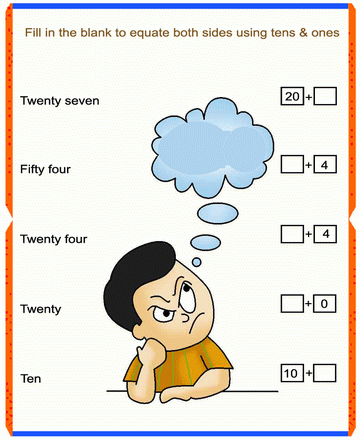 Fill In The Box 1 Sheet