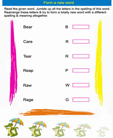 Forming Word 1 Sheet