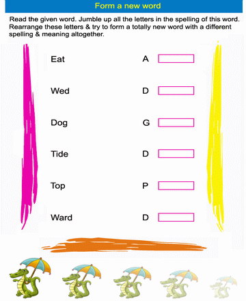 Forming Word 10 Sheet