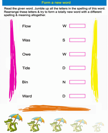 Forming Word 9 Sheet