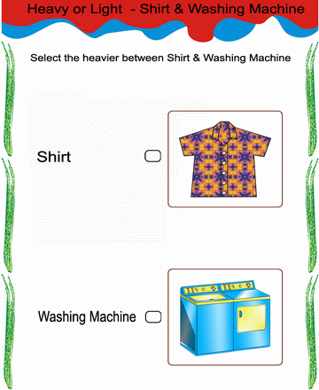 Select Heavier Option 11 Sheet