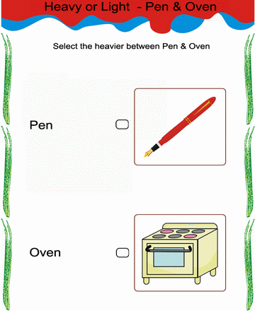 Select Heavier Option 9 Sheet