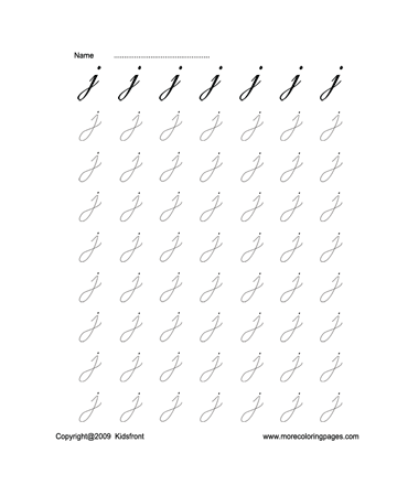 Letter J Worksheet Sheet