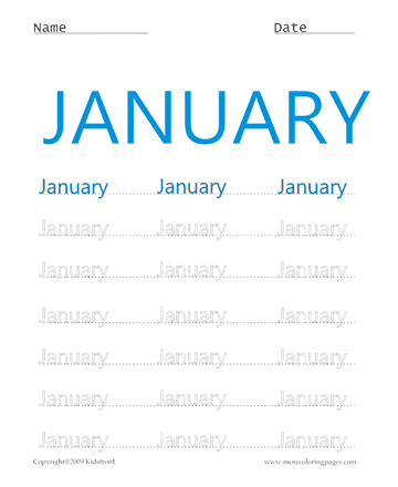 Join The Dots January Sheet