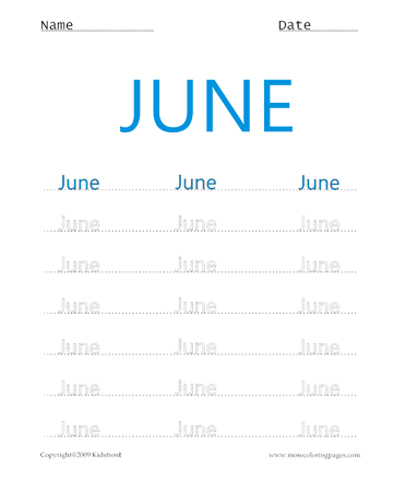 Join The Dots June Sheet