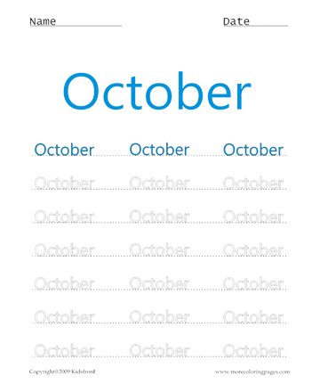 Join The Dots October Sheet