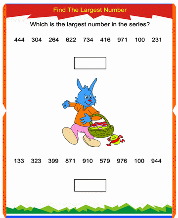 Largest Number 18 Sheet