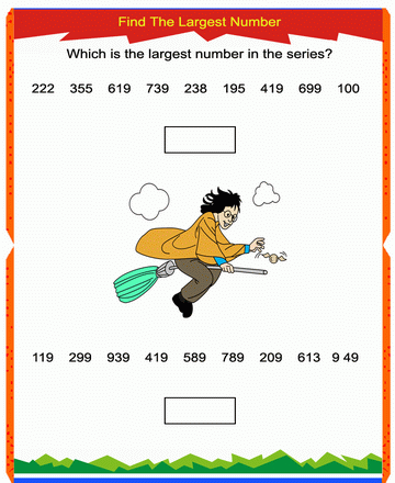 Largest Number 22 Sheet